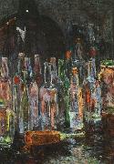 Floris Verster Still Life with Bottles Germany oil painting artist